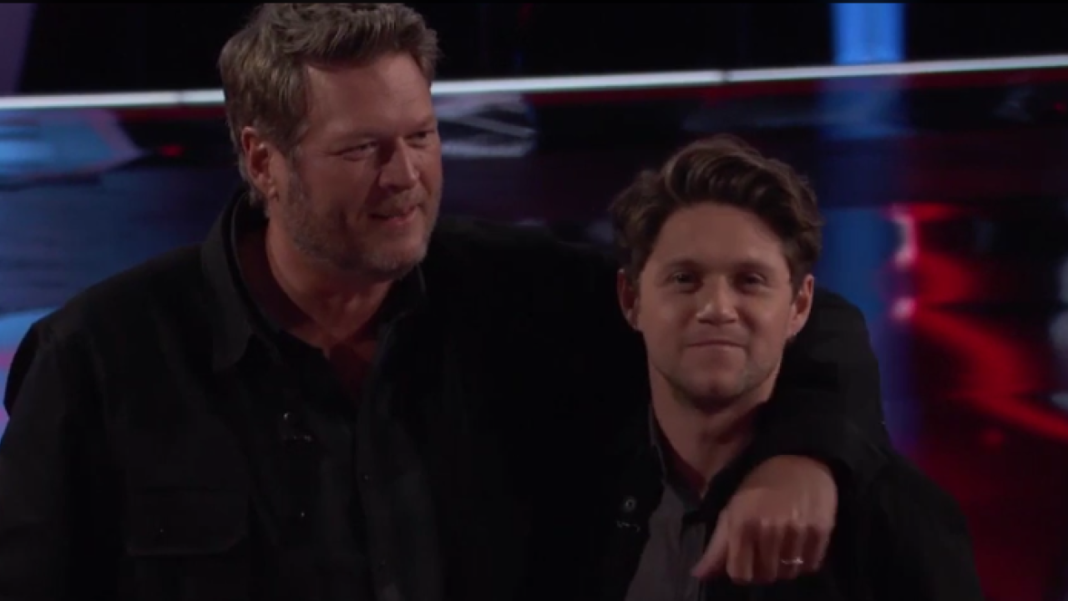 'The Voice': Niall Dresses Just Like Blake to Celebrate His Last Blind
