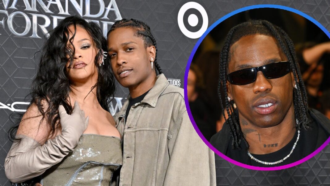 Why Fans Believe A$AP Rocky Is Dissing Rihanna's Ex Travis Scott