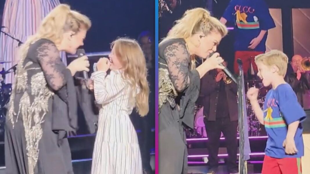 Kelly Clarkson's Kids River and Remington Sing With Her During Las Vegas Residency  