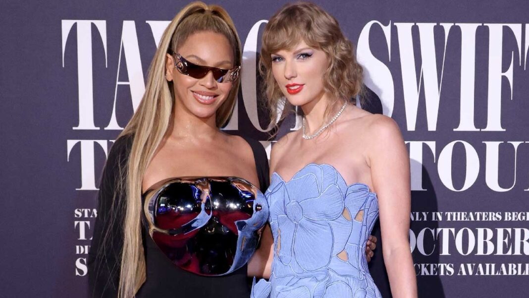 Beyoncé and Taylor Adorably Shout Each Other Out After 'Eras' Premiere