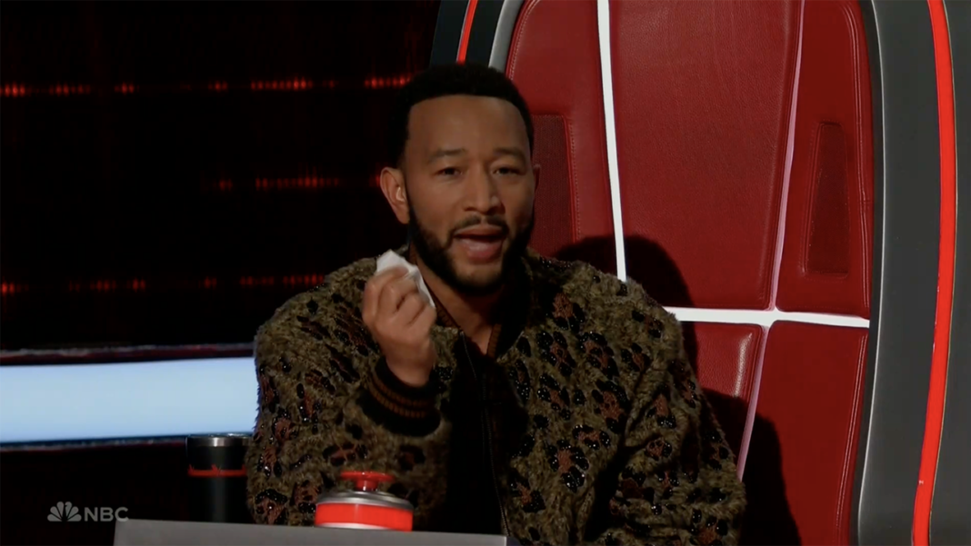 John Legend Can’t Stop Crying After Watching 'Underdog' on 'The Voice