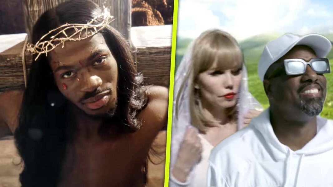 Lil Nas X Channels Jesus and Enlists Taylor Swift and Kanye West Lookalikes for 'J Christ' Music Video