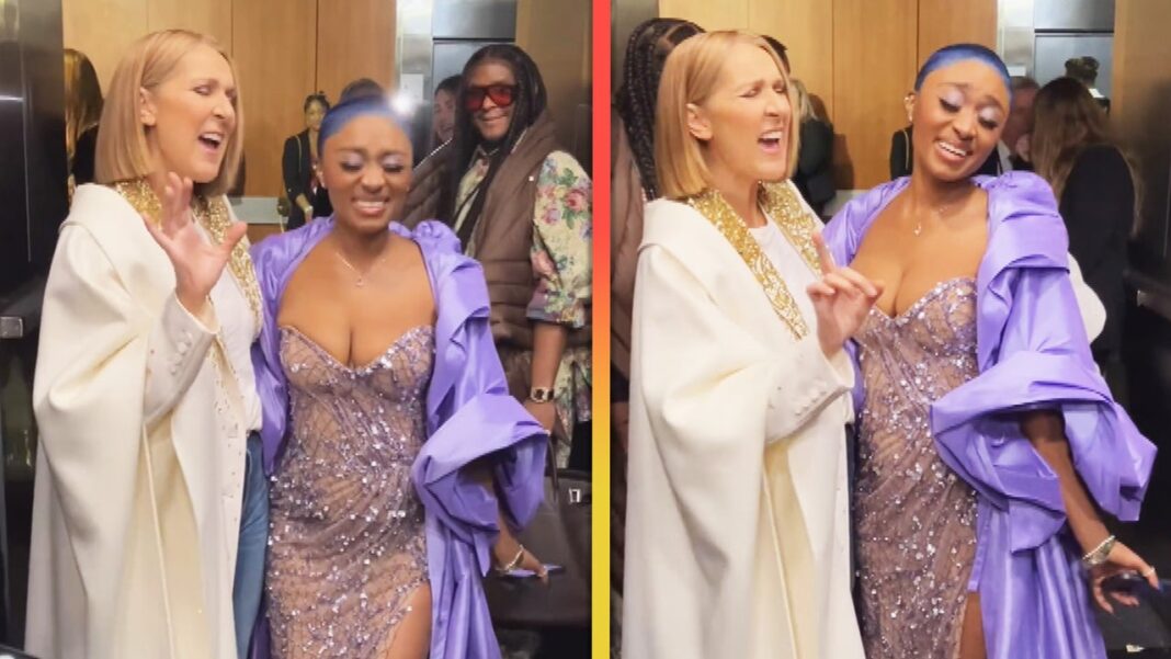 Celine Dion Shows Off Her Vocals Backstage at the GRAMMYs!