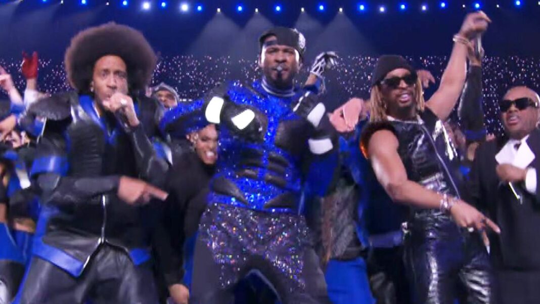 Lil Jon and Ludacris Join Usher's Super Bowl Halftime Show for 'Yeah!' Performance