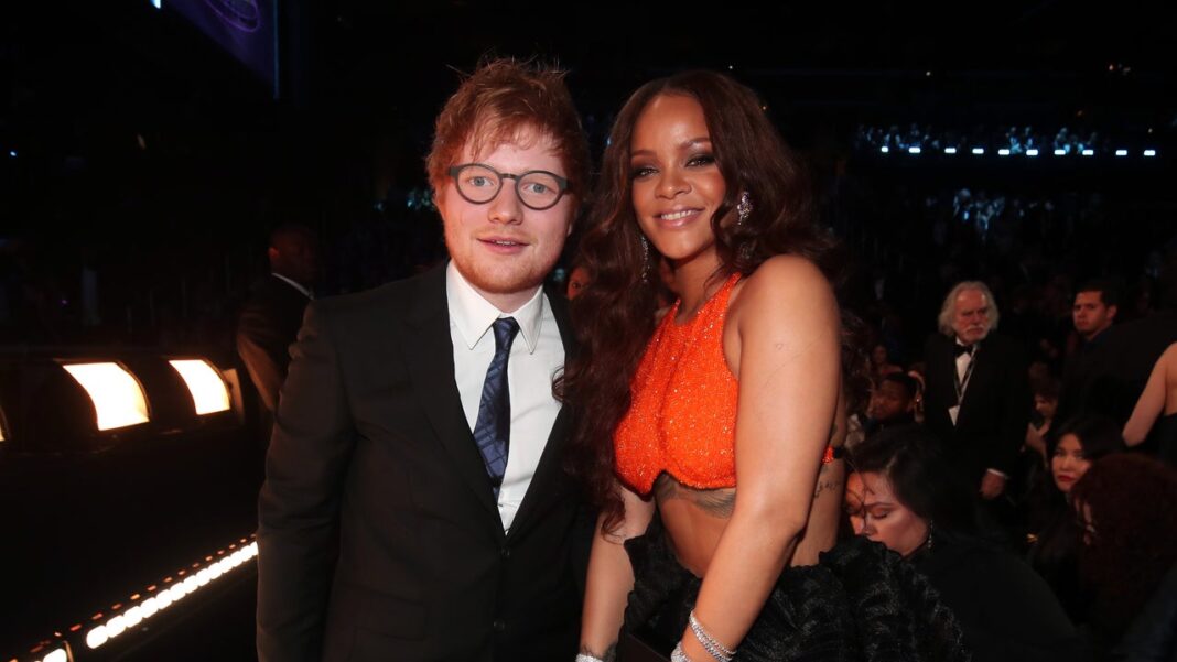 Ed Sheeran Shouts Out Rihanna While Celebrating Album's Anniversary