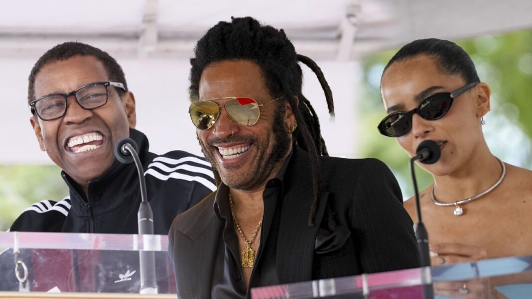Lenny Kravitz Roasted by Daughter Zoë During Walk of Fame Ceremony: Highlights!