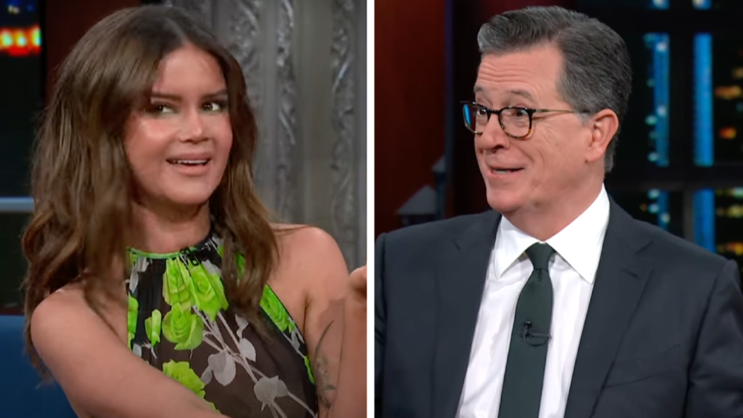 See Stephen Colbert Shock Maren Morris With National Anthem Duet