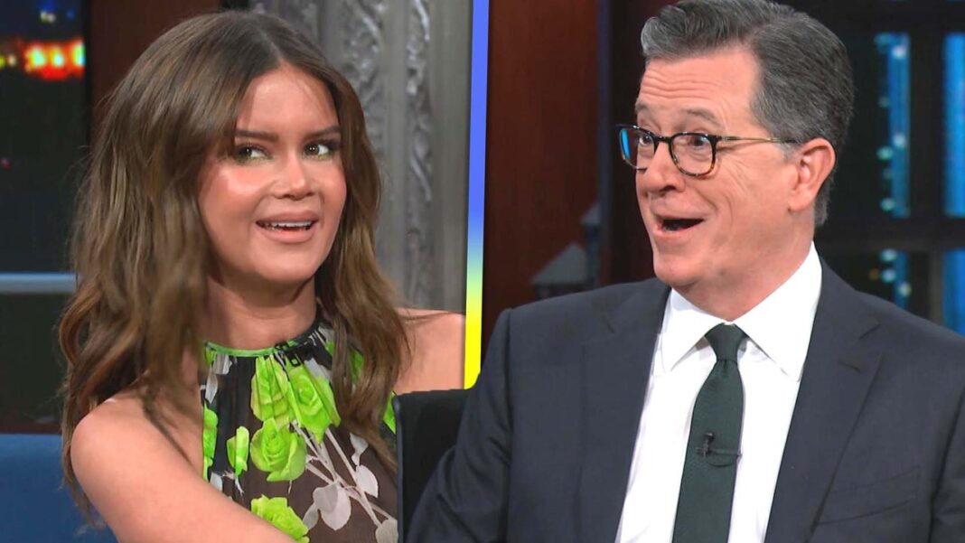 Watch Stephen Colbert Surprise Maren Morris With Impromptu Star Spangled Banner Singalong