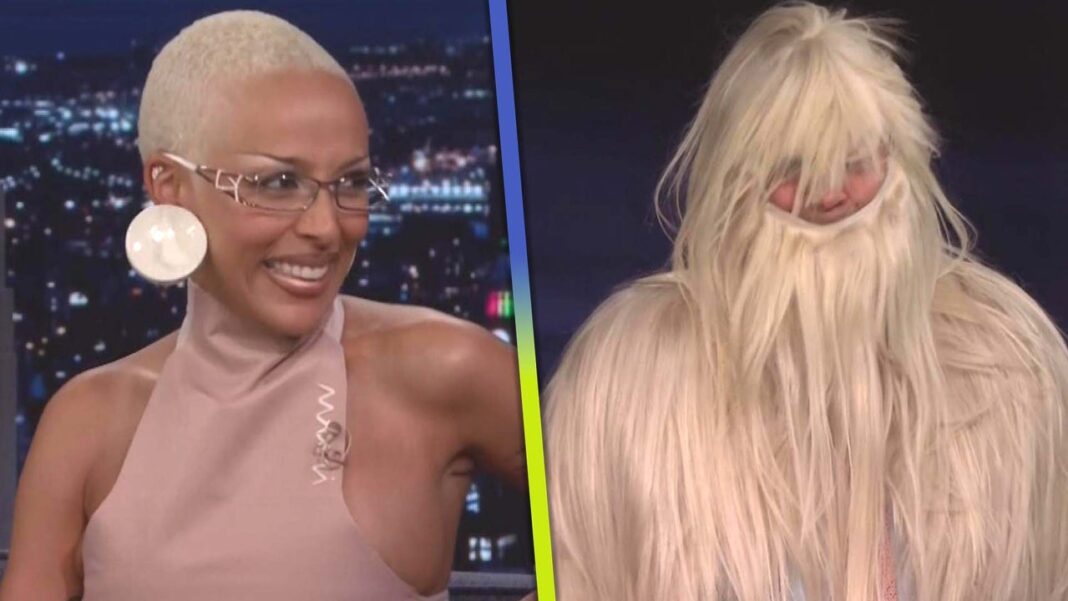 Doja Cat Dresses Jimmy Fallon in Her Hairy Coachella Costume