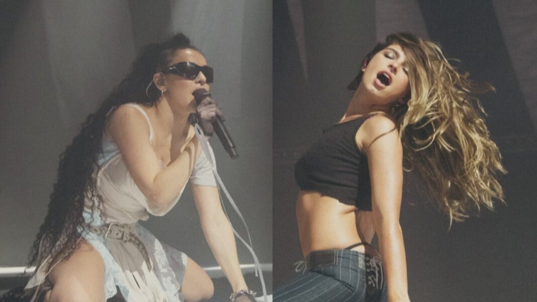 Watch Addison Rae Scream on Stage With Charli XCX During Surprise Performance
