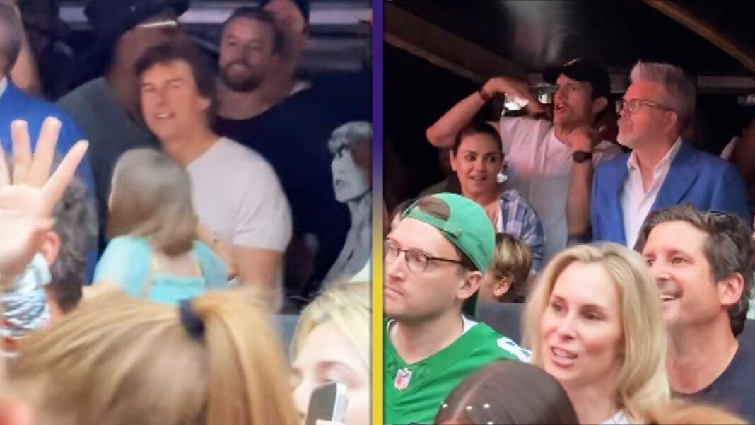 Watch Tom Cruise, Mila Kunis and Ashton Kutcher ‘Shake It Off' at Taylor Swift Concert