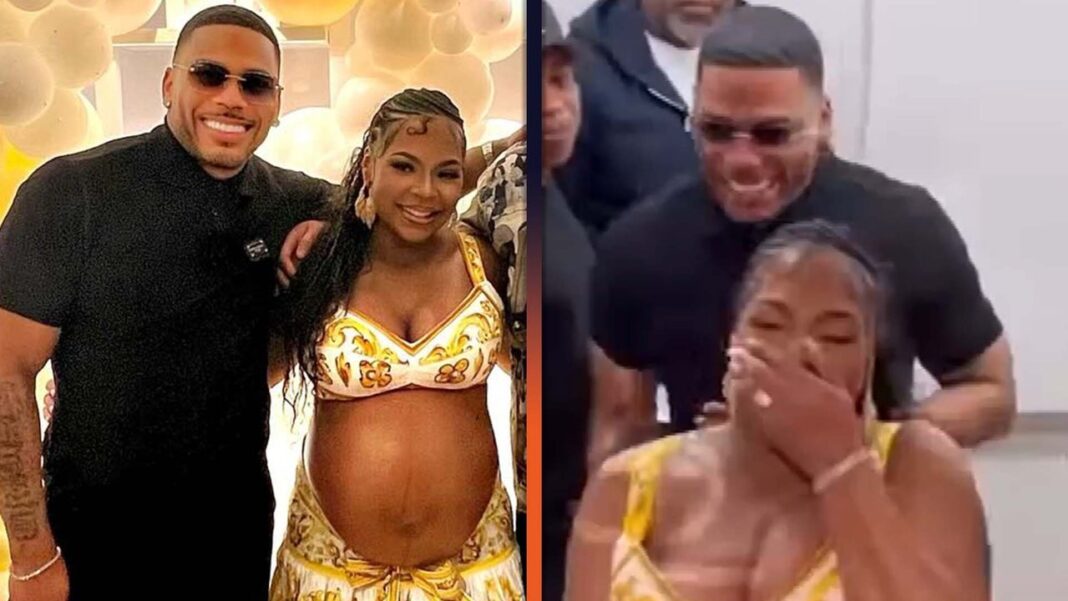 Watch Nelly Shock Ashanti With Surprise Baby Shower